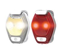 Nathan HyperBrite Mini Strobe LED Clip On Safety Lights (2 Pack) Weatherproof for Running, Walking, Dogs, Kids, Cycling