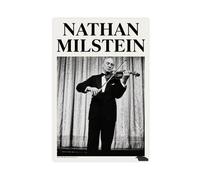 Nathan Milstein Stage Presence & Violin Excellence Canvas Poster Wall Art Decor Print Picture Paintings for Living Room Bedroom Decoration 24x36inch(60x90cm) Unframe-style-4