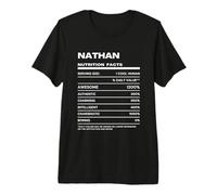 Nathan Nutrition Facts Name Premium T-Shirt
