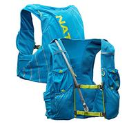 Nathan Pinnacle 12L Hydration Pack Running Vest with 1.6L Water Bladder Included. Hydration Backpack for Women/Men/Unisex. for Runs, Hiking, Cycling and More (Men's (Unisex) - Blue/Lime, M)
