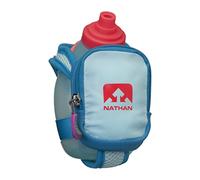Nathan QuickShot Plus Handheld Hydration Flask - Water Bottle for Running with Holder Strap and Zippered Pouch (10oz / 300 ml)