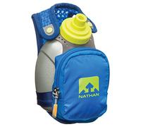Nathan QuickShot Plus Handheld Hydration Flask - Water Bottle for Running with Holder Strap and Zippered Pouch (10oz / 300 ml)