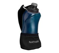 Nathan Running Handheld Water Bottle Adjustable No-Grip Quick Squeeze Lite Hand Strap. 12 oz Insulated Water Bottle. Reflective Hydration