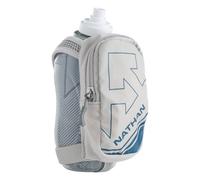 Nathan SpeedDraw Plus Insulated Handheld Water Bottle - Grip-Free Running Flask for Runners, Hiking, and Sports, Vapor Grey, 18 Ounces, SpeedDraw