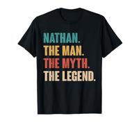 Nathan The Man The Myth The Legend Retro Gift for Nathan T-Shirt