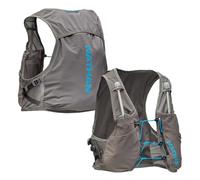 Nathan Unisex Hydration Vest - Lightweight, Quick-Fit Size Adjustment, Reflective, Includes Two 14oz Hydrapak Flasks, 4L Storage, Six Pockets for Running Essentials,Pinnacle Breeze, Charcoal, XXL