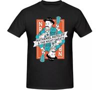 Nathaniel Rateliff & The Night Sweats T Shirt Men's Tee O-Neck Short Sleeves Black L