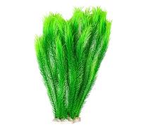 NathrBTV Aquarium Plant Artificial Plastic Fish Tank Plants for Aquarium Fish Tank Aquatic Greenery Decoration Water Grass Plants 35cm/13.8inch