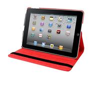 Natico iPad Mini IV 360 Case, Faux, Red (60-IM4-360-RD)