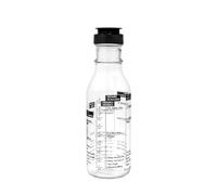 Natier Salad Dressing Shaker & Mixer Bottle with Built-In Recipes 12oz / 350ml