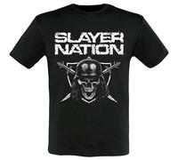 Nation 2015 Dates Back Print T-Shirt Slayer Black M