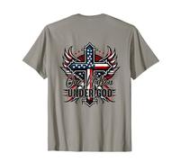 Nation Under God Backprint 4thJuly Independence Veterans T-Shirt