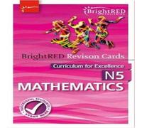 National 5 Mathematics Revision Cards Paperback Book Bright Red Publishing Multi One Size