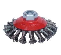 National Abrasives 100mm M14 Twist Knot Power Bevel Brush