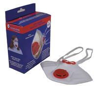 National Abrasives FFP3 Dust Mask Valved Fold Flat - Pack of 5