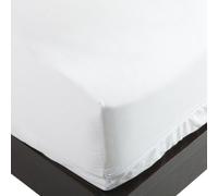 National Allergy Premium 100% Cotton Zippered Mattress Protector - King Size - 9-inch Deep - White - Breathable 300 Thread Count Hypoallergenic Cover - Advanced Encasement