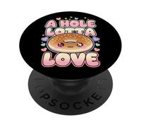 National Bagel Day a Whole Lotta Love Cute Pun PopSockets Adhesive PopGrip