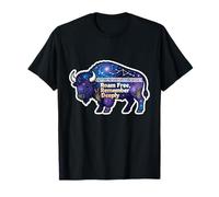 National Bison Day Roam Free Remember Deeply Cosmic Bison T-Shirt