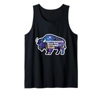 National Bison Day Roam Free Remember Deeply Cosmic Bison Tank Top