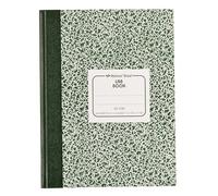 National Brand Lab Book, 5 x 5 Quad, Green Marble, 10.125 x 7.875 Inches, 60 Sheets (53108)