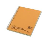 National Brand: Subject Wirebound Notebook, Narrow/Margin Rule, 8x10, Green, 80 Sheets -:- Sold as 2 Packs of - 1 - Total of 2 Each by National