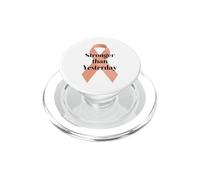 National Cancer Survivors Day Stronger Than Yesterday PopSockets PopGrip for MagSafe