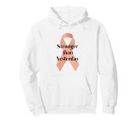 National Cancer Survivors Day Stronger Than Yesterday Pullover Hoodie