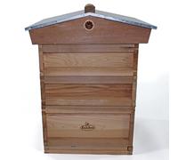 National Cedar Beehive with Gabled Roof - Flat-Packed, Includes 2 Supers & 1 Brood Box (FED 21266)