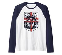 National Cheer England Til I Die Come ON England Pride Raglan Baseball Tee