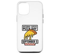 National Cheese Pizza Day September 5 Italian Retro Foodie Case for iPhone 12/12 Pro
