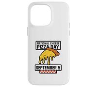 National Cheese Pizza Day September 5 Italian Retro Foodie Case for iPhone 14 Pro Max