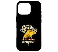 National Cheese Pizza Day September 5 Italian Retro Foodie Case for iPhone 16 Pro