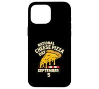 National Cheese Pizza Day September 5 Italian Retro Foodie Case for iPhone 16 Pro Max