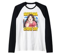 National Curves Day October Celebrate Your BBW Body Raglan Baseball Tee