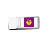 National Day Strong Courageous Slim Money Clip Stainless Holder Pocket Wallet