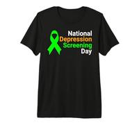 National Depression Screening Day - Mental Health Awareness Premium T-Shirt