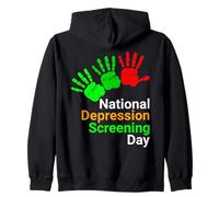 National Depression Screening Day - Mental Health Awareness Zip Hoodie