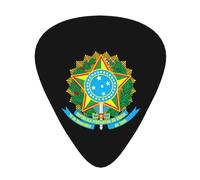 National Emblem Of Brazil Guitar Picks Plectrums For Guitar Bass 12 Pack