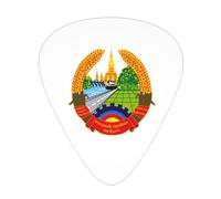 National Emblem Of Laos Guitar Picks Plectrums For Guitar Bass 12 Pack