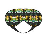 National Emblem of Sierra Leone 13 National Emblem of Sierra Leone Sleep Masks Adjustable Strap Soft Eye Mask for Women Men Travel Work Home