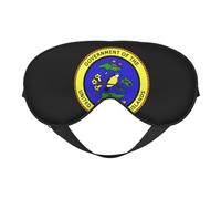 National Emblem of Virgin Islands 2 National Emblem of Virgin Islands Sleep Masks Adjustable Strap Soft Eye Mask for Women Men Travel Work Home
