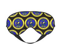 National Emblem of Virgin Islands 3 National Emblem of Virgin Islands Sleep Masks Adjustable Strap Soft Eye Mask for Women Men Travel Work Home
