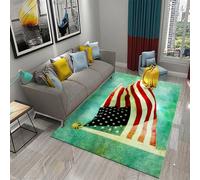 National Flag Banner Stripes 3D Printing Large Carpet Living Room Area Carpet Soft Flannel Boy Room Gift Rug Cushion Rug 60 X 120 Cm - Polyester Soft Touch Easy Clean, Stain Resistant -157707253209