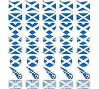 National Flag - English Rugby/Football Country Flag, 8 Pack /40 Tattoos Temporary Face & Body Tattoo Sticker for trips to the pub, Sporting events St Georges Day (Scotland)