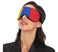 National Flag of Armenia Travel Essential Sleep Mask for Side Sleeper with Elastic Adjustable Band Blackout with Adjustable Strap Sleep Mask for Side Sleeper Travel Work Nap