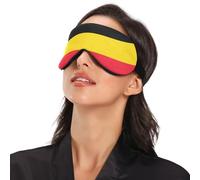 National Flag of Belgium Travel Essential Sleep Mask for Side Sleeper with Elastic Adjustable Band Blackout with Adjustable Strap Sleep Mask for Side Sleeper Travel Work Nap