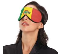 National Flag of Bolivia Travel Essential Sleep Mask for Side Sleeper with Elastic Adjustable Band Blackout with Adjustable Strap Sleep Mask for Side Sleeper Travel Work Nap