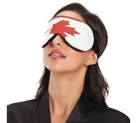 National Flag of Canada Travel Essential Sleep Mask with Elastic Adjustable Band Blackout with Adjustable Elastic Strap Sleep Mask Travel Home Nap Rest