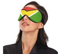 National Flag of Guyana Travel Essential Sleep Masks with Elastic Adjustable Band Blackout with Adjustable Strap Sleep Masks Flight, Travel, Nap