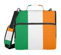 National Flag of Ireland 3 Ringing 1.5 inch Organizer Binder with Handle Waterproof School Supplies Organizer for School and Office